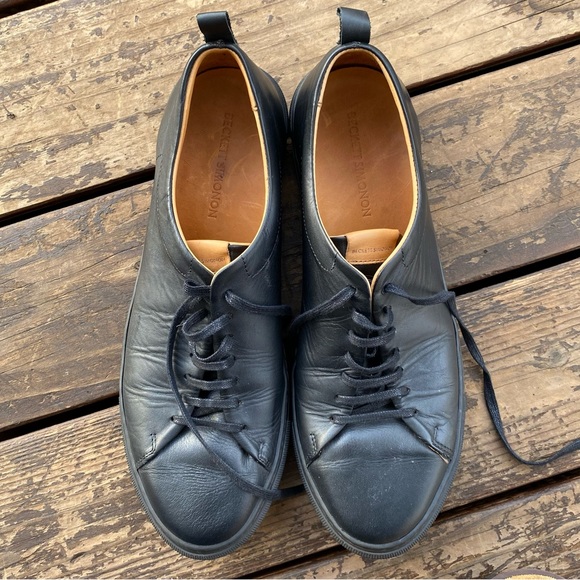 Beckett simonon black leather Reid slip on loafers. - Picture 4 of 8